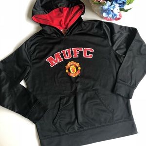 Manchester United black sweatshirt size Youth L